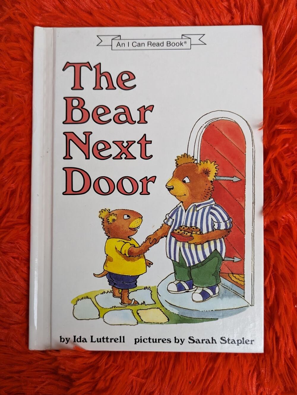 VTG 1991 I Can Read Book The Bear Next Door Luttrell Hardcover Ages 5+ Grade K-3